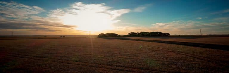 coucher de soleil sur la plaine de Beauce