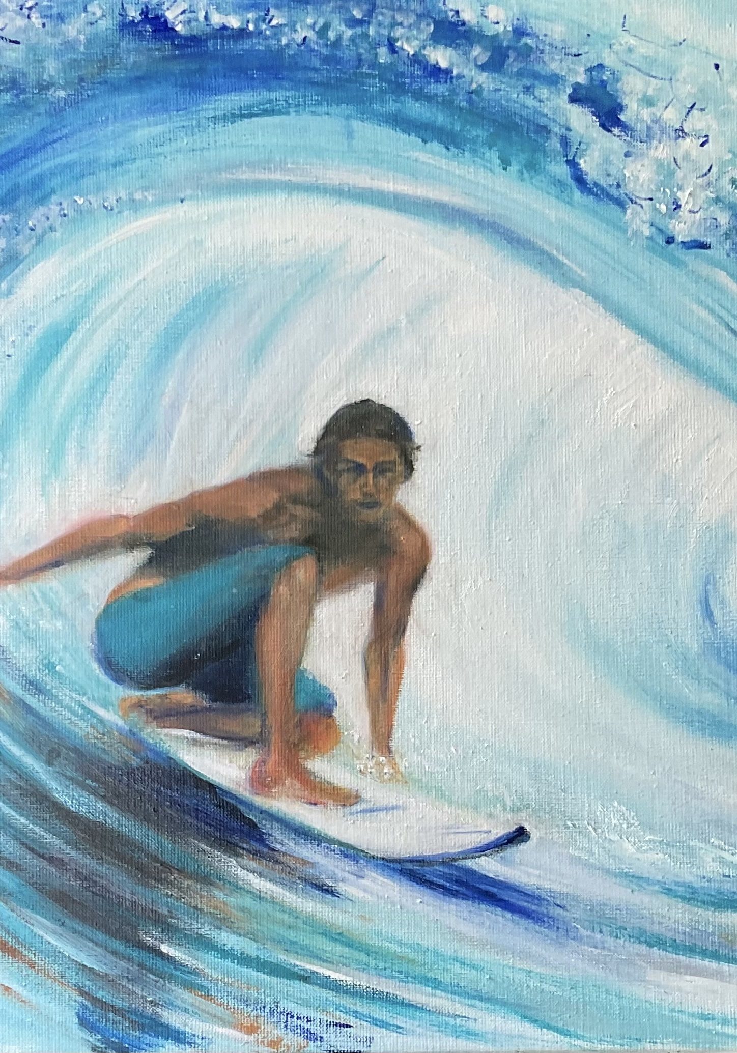 peinture surfeur